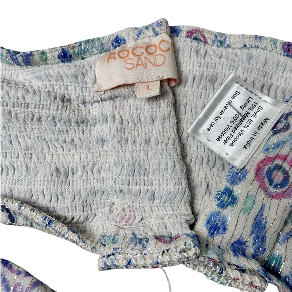 Rococo Sand 2-piece bandeau top with maxi tiered skirt, fits Small, Boho Hippie - Picture 9 of 15